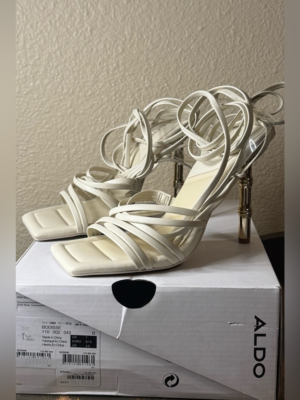 ALDO Bodisse Cream Heeled Sandals